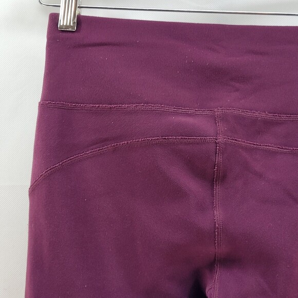 Sweaty Betty London Leggings Womens Small Full Length Zipper Pockets Maroon - Picture 13 of 16